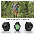 Garmin fēnix 7 PRO SOLAR, Premium Multisport GPS Smartwatch,Solar Charging, Advanced Training Features, Touchscreen and Buttons, Ultratough Design , Flash Light, Up to 22 days battery life, Black