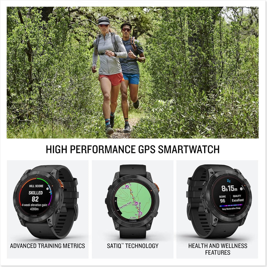 Garmin fenix 7X Pro Solar Glass Smart Watch - Slate Grey