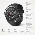 HUAWEI Watch 2 Sport Smartwatch, Fitness and Activities Tracker with Built-in GPS, Heart Rate, Music, Smart Notificatons, IP68-Life Waterproof - Black