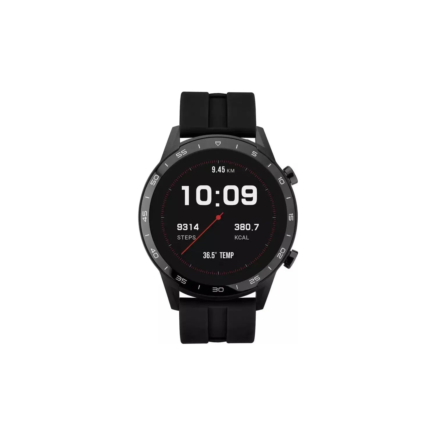 Sekonda Black Silicone Strap Smart Watch