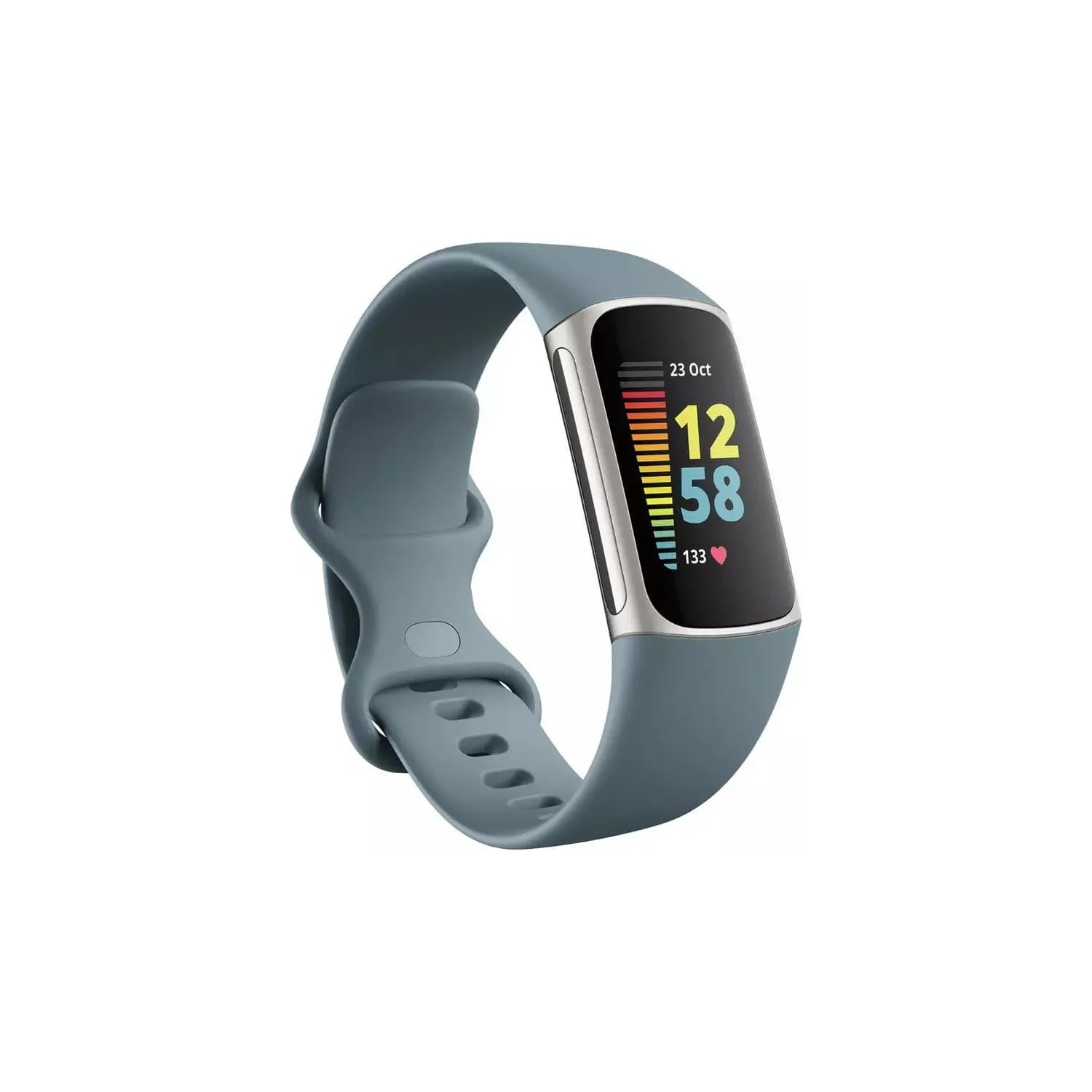 Fitbit Charge 5 Fitness Tracker - Platinum / Blue -  Advanced Health Tracker with GPS, Stress & Readiness Scores, Vibrant Display & 7-Day Battery.