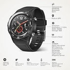 HUAWEI Watch 2 Sport Smartwatch, Fitness and Activities Tracker with Built-in GPS, Heart Rate, Music, Smart Notificatons, IP68-Life Waterproof - Black