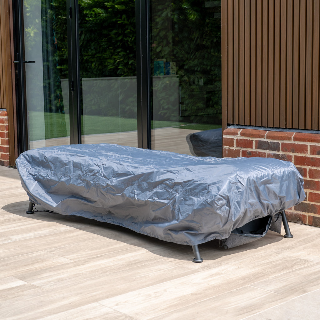 Alba 3 Seat Sofa with Sun Lounger Feature in Latte