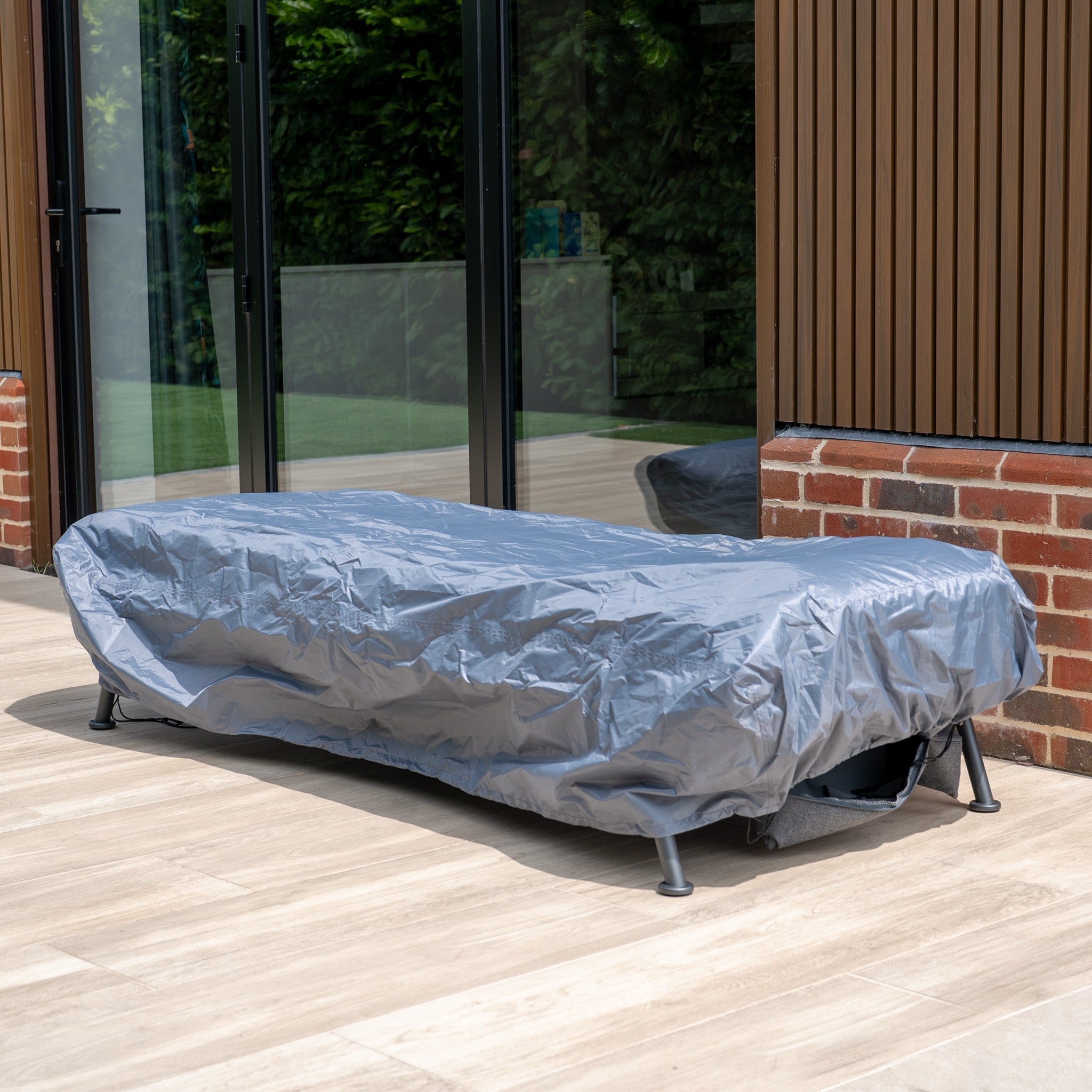 Alba 3 Seat Sofa with Sun Lounger Feature in Latte