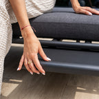 Alba 3 Seat Sofa with Sun Lounger Feature in Charcoal