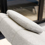 Alba 3 Seat Sofa with Sun Lounger Feature in Latte
