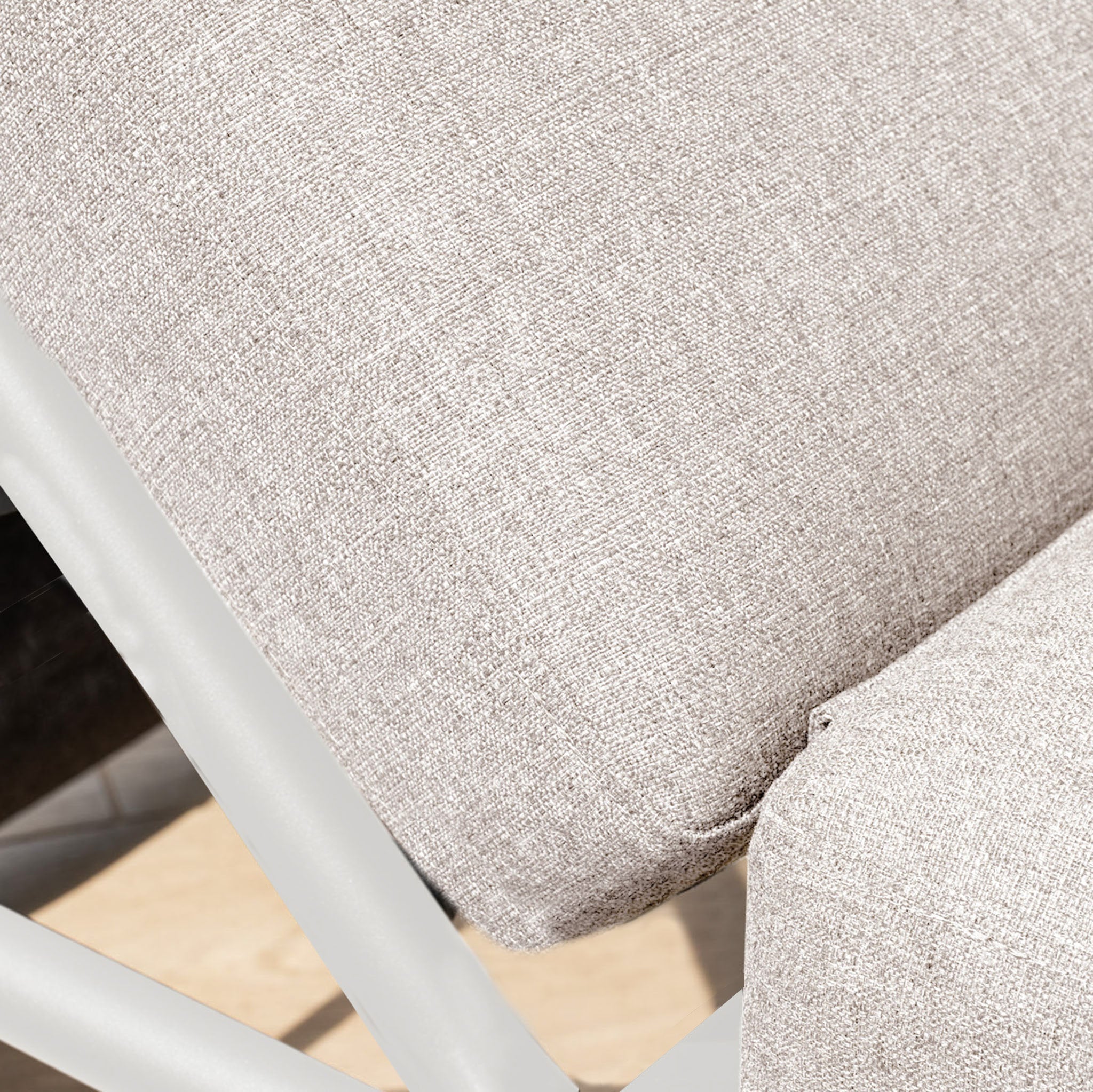 Alba 3 Seat Sofa with Sun Lounger Feature in Latte