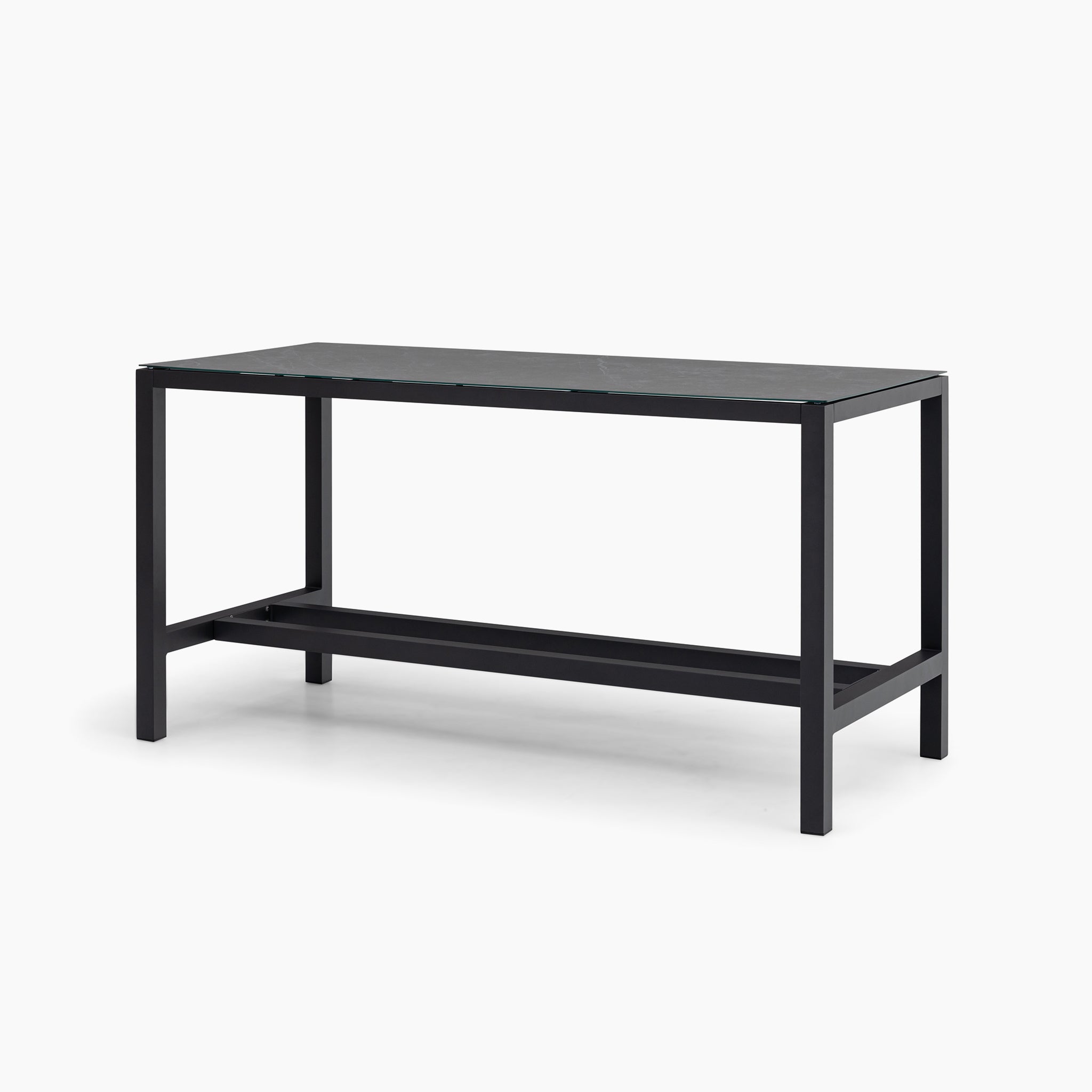 Monterrey 8 Seat Rope Bar Set with Ceramic Table in Grey
