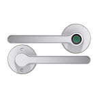 Breeze Rose - Chrome  - Blusafe Fingerprint Internal Door Lock, Biometric Smart Door Handle, 50 Fingerprints, 2 Backup Keys, HMO/Student Houses, Bedrooms, Home Office Locks (Rose, Chrome)