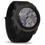 Garmin Enduro 3 Solar Sapphire GPS Multisport Smartwatch - Black/Carbon Gray DLC Titanium, Ultra-Fit Nylon Strap