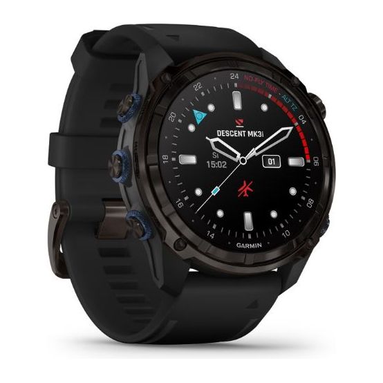 GARMIN Descent Mk3i - 51mm Carbon Grey DLC Titanium with Black Silicone Band