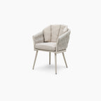 Palma 10 Seat Rope Extending Dining Set in Latte