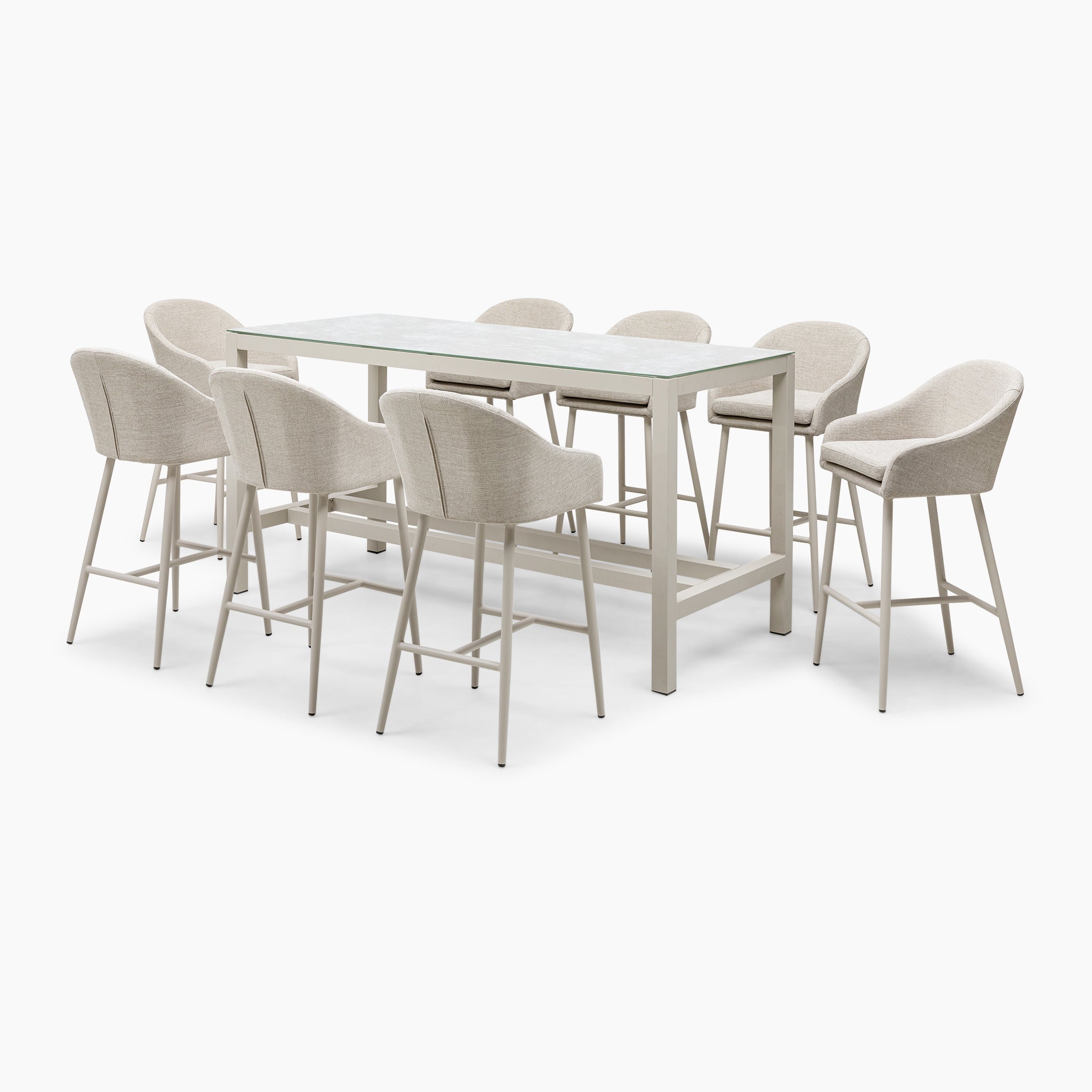 Luna 8 Seat Bar Set in Fawn