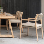 Noah 6 Seat Rectangular Dining Set in Volga Grey