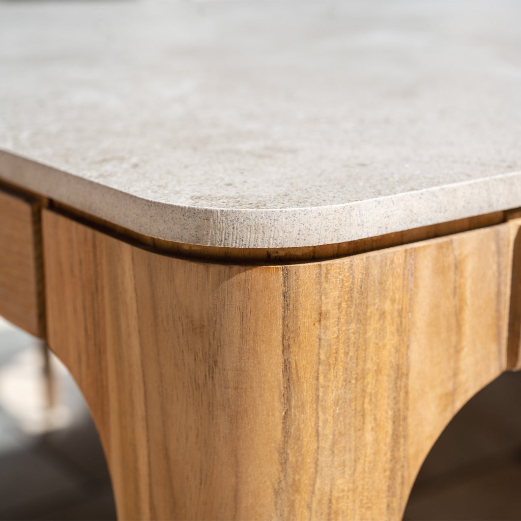 Lucca 8 Seat Dining Set with Ceramic Top Table in Natural Weave