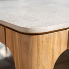 Lucca 8 Seat Dining Set with Ceramic Top Table in Natural Weave