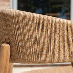 Lucca 8 Seat Dining Set with Ceramic Top Table in Natural Weave