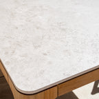 Lucca 8 Seat Dining Set with Ceramic Top Table in Natural Weave