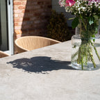 Lucca 8 Seat Dining Set with Ceramic Top Table in Natural Weave