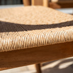 Lucca 8 Seat Dining Set with Teak Table in Natural Weave