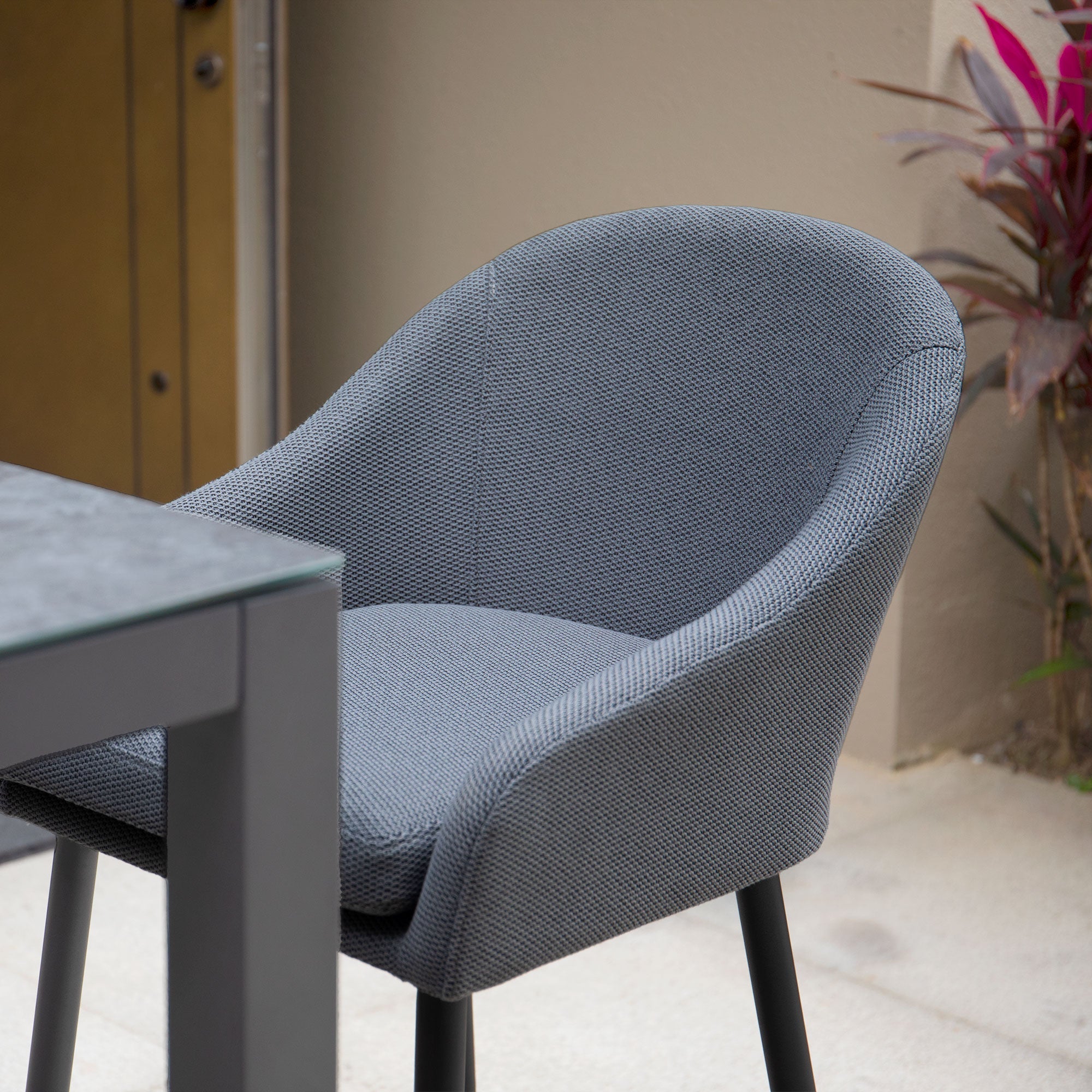 Luna 8 Seat Bar Set in Grey
