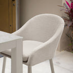 Luna Outdoor Fabric Bar Stool in Fawn