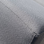Luna Outdoor Fabric Deluxe Sun Lounger with Bolster Cushion in Grey