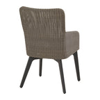 Luxor 6 Seat Rectangular Dining Set with Teak Table in Ash Grey