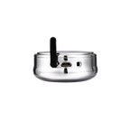 Blusafe Mirage Padlocks Chrome Short Shackle - Blusafe Fingerprint Padlock, Smart Fingerprint Padlock, Anti-Theft, IP66, 20 Fingerprints, Black/Chrome, Long/Short Shackle, Gyms, Gardens, Schools, Bikes, Gates (Short, Chrome)