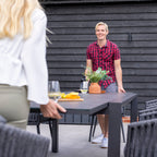 Monterrey 10 Seat Rope Extending Dining Set in Grey