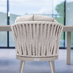 Monterrey 8 Seat Rope Extending Dining Set in Latte