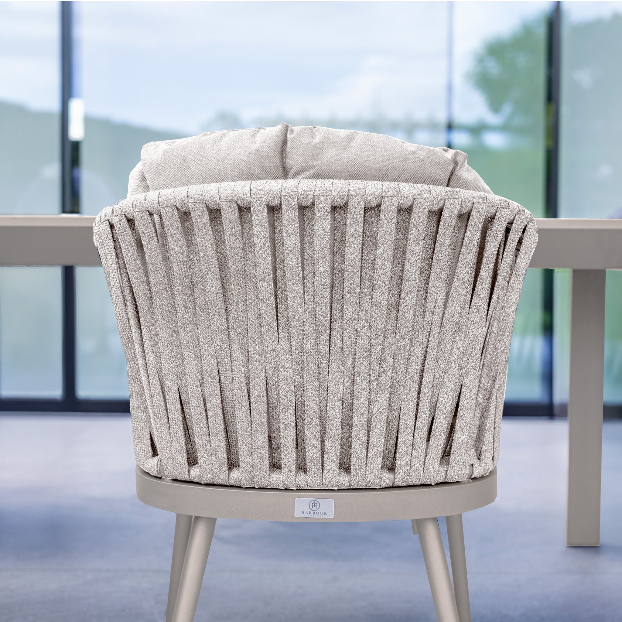 Monterrey 10 Seat Rope Extending Dining Set in Latte