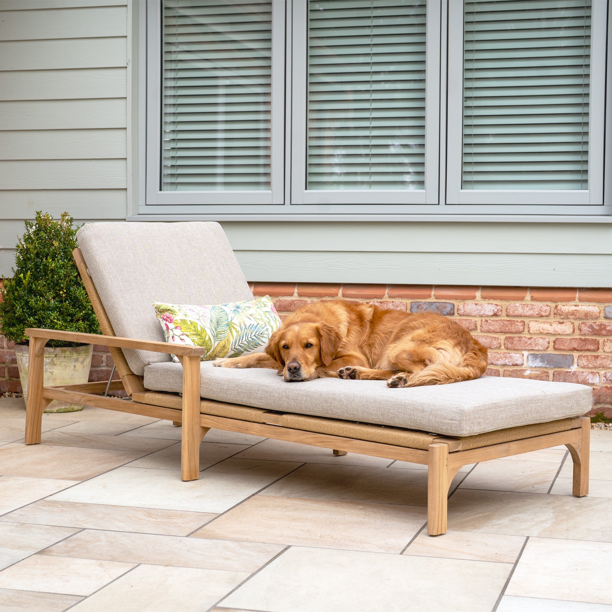Nola Sunlounger in Fawn