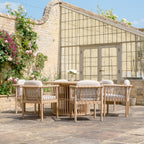 Paia 6 Seat Round Dining Set in Linen