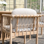 Paia 6 Seat Round Dining Set in Linen