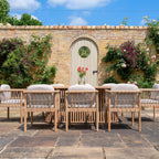 Paia 8 Seat Rectangular Dining Set in Linen