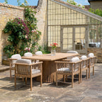 Paia 8 Seat Rectangular Dining Set in Linen