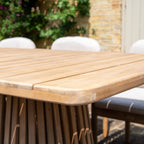 Paia 8 Seat Rectangular Dining Set in Linen