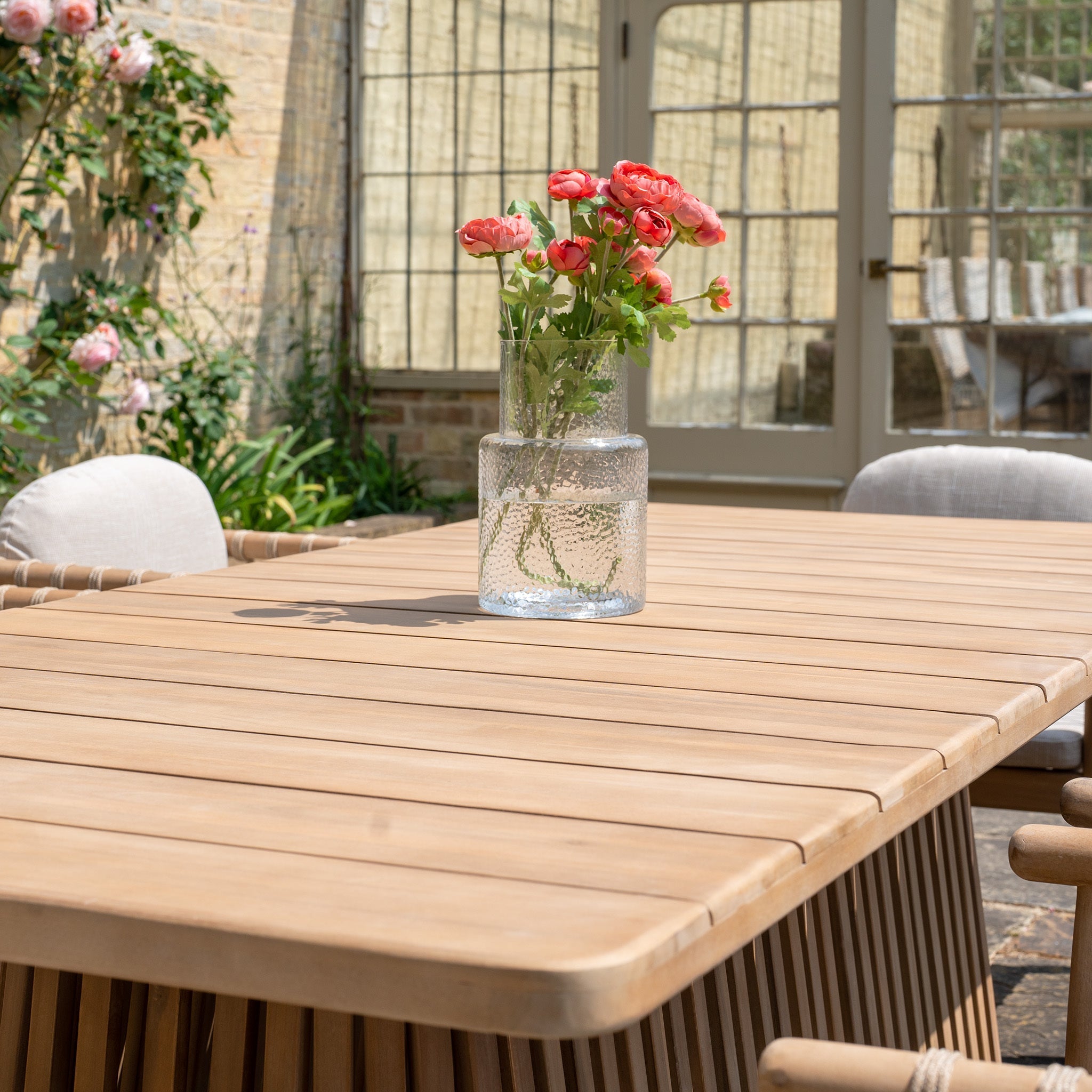 Paia 8 Seat Rectangular Dining Set in Linen