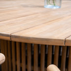 Paia 8 Seat Round Dining Set in Linen