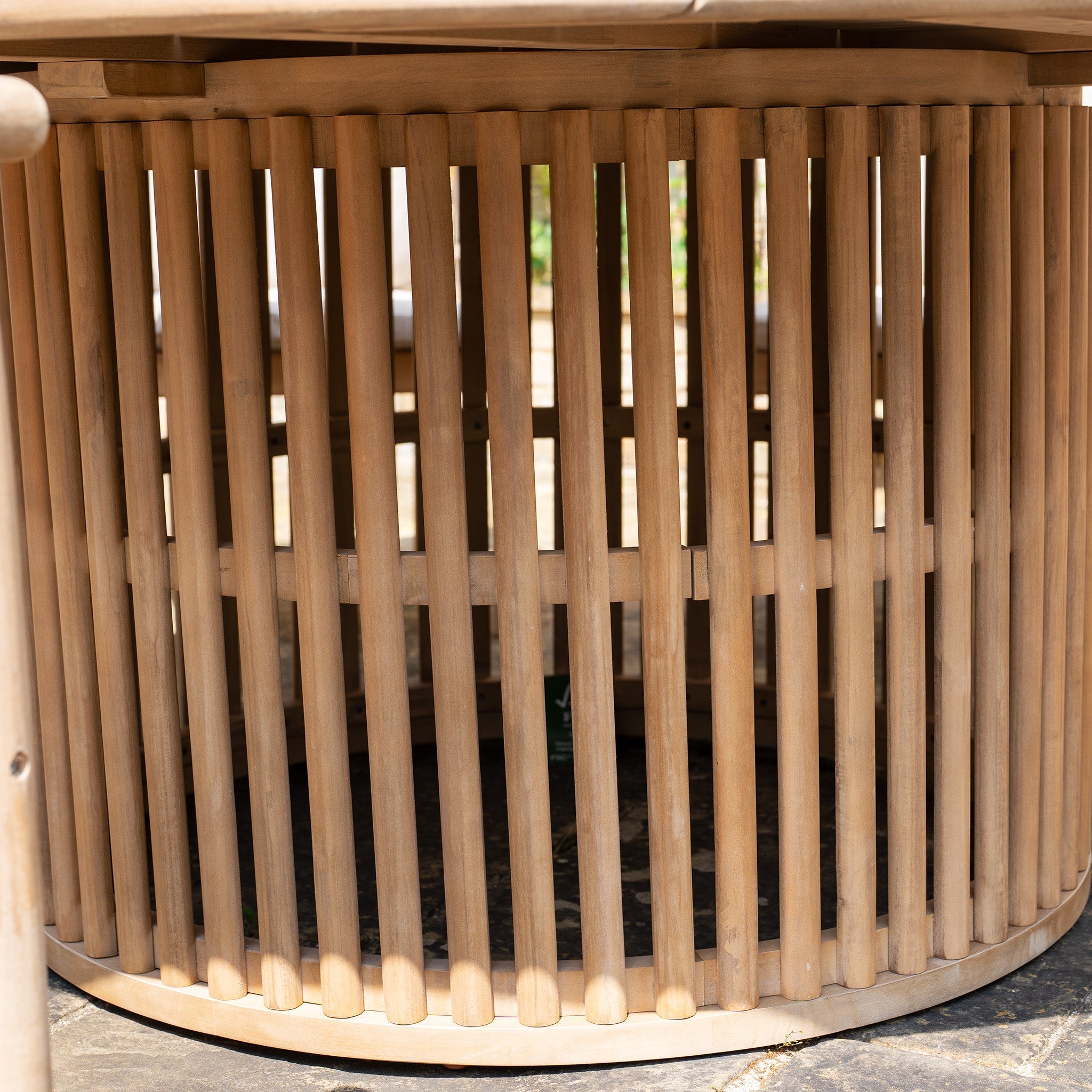 Paia 8 Seat Round Dining Set in Linen