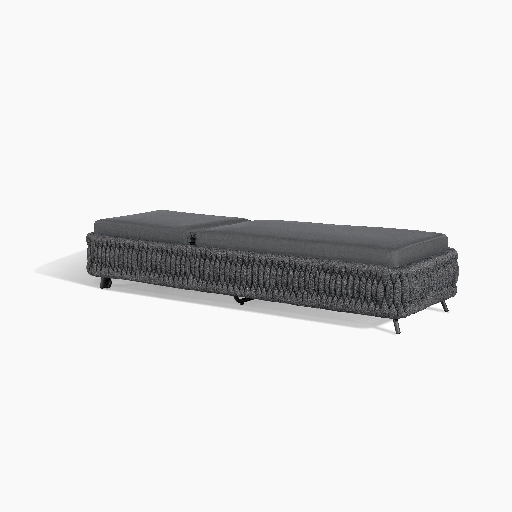 Palma Rope Sun Lounger in Grey