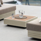 Panama 3 Seat Sofa with Sun Lounger Feature in Latte