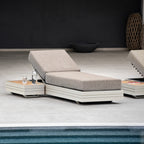 Panama 3 Seat Sofa with Sun Lounger Feature in Latte