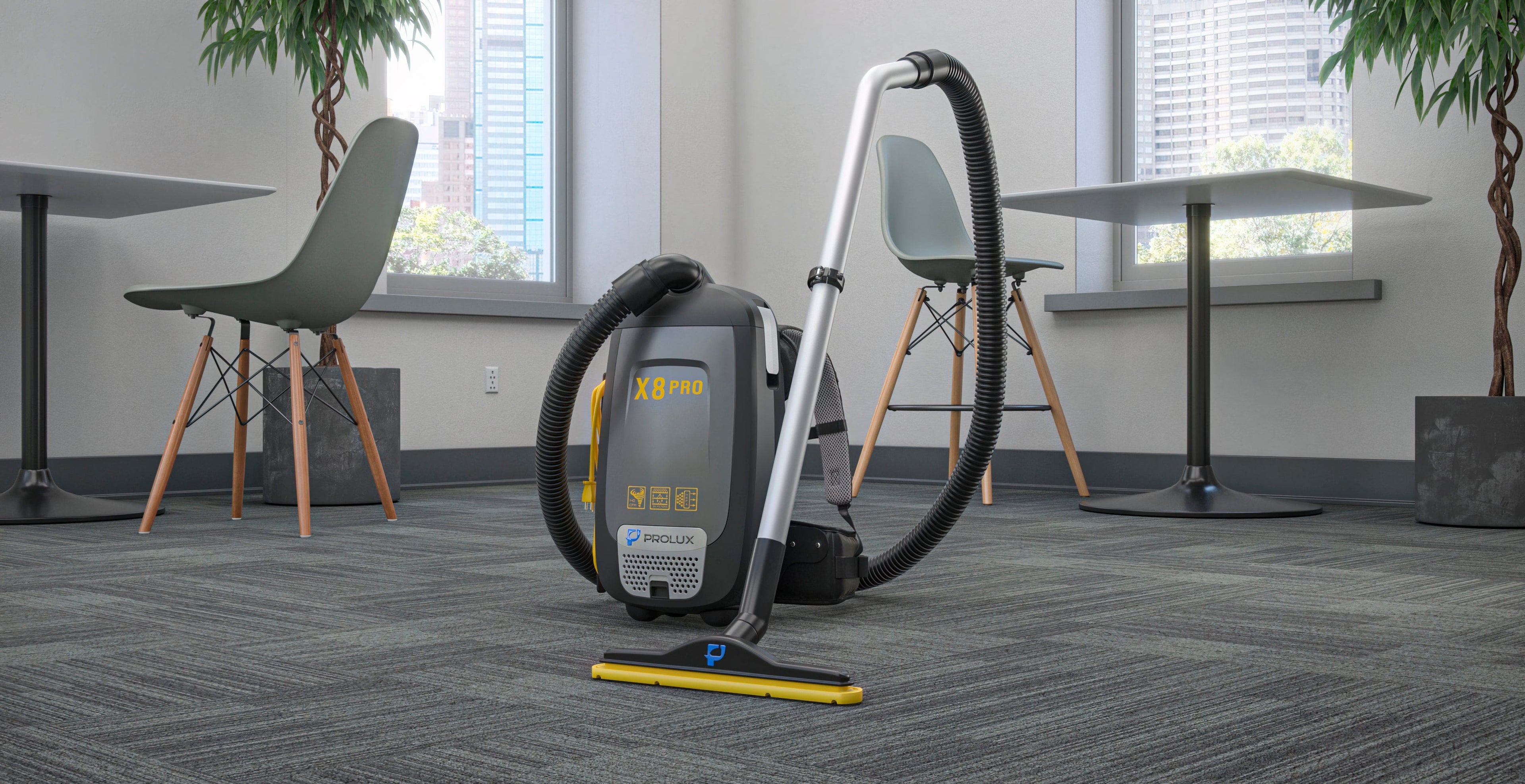 Prolux PLCX8P Pro Commercial Backpack Vacuum w/ Deluxe 1 1/2" Tool Kit
