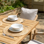 Quay 6 Seat Rectangular Dining Set in Linen