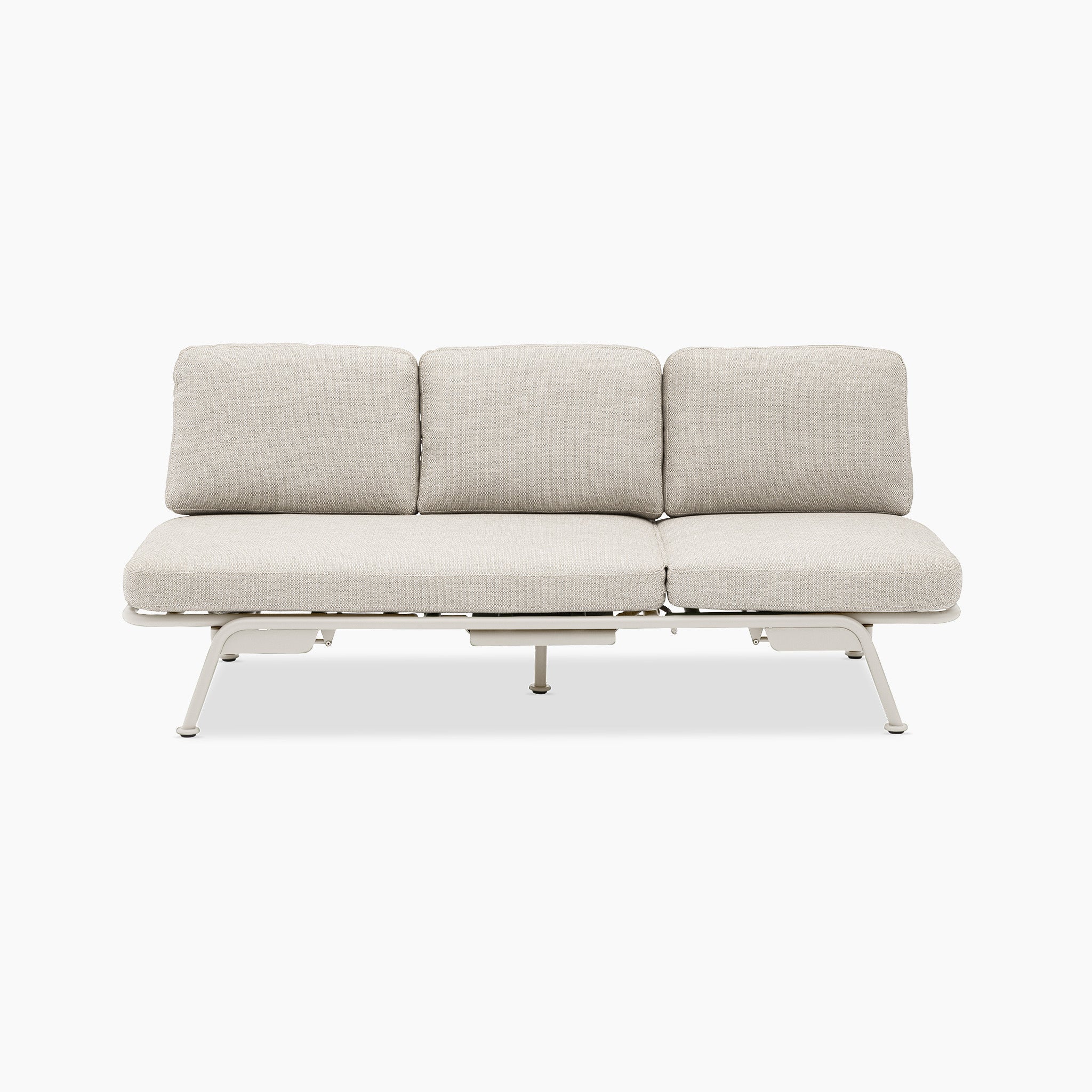 Alba 3 Seat Sofa with Sun Lounger Feature in Latte