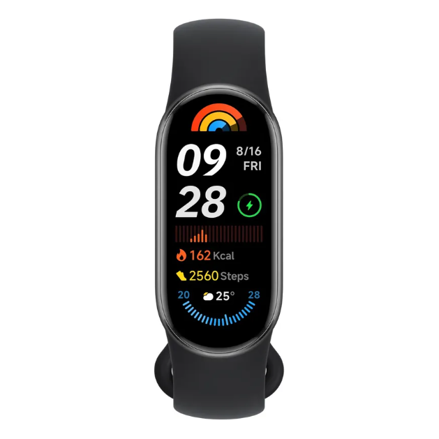 Xiaomi Smart Band 9 – Midnight Black, 1.62" AMOLED, Bluetooth 5.4, 233mAh Battery, 5ATM Water Resistance, Fitness & Health Tracking