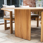 Tivoli 6 Seat Dining Set with Marble Dining Table in Fawn