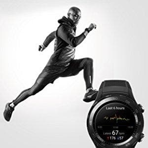 HUAWEI Watch 2 Sport Smartwatch, Fitness and Activities Tracker with Built-in GPS, Heart Rate, Music, Smart Notificatons, IP68-Life Waterproof - Black